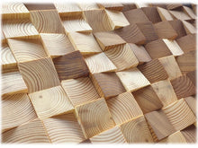 Load image into Gallery viewer, Wooden Wall Decor Rustic Wood Mosaic Wall Decor