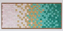 Load image into Gallery viewer, Essence of Sea Green Wood Mosaic Wall Decor