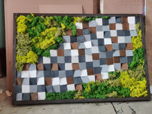 Load image into Gallery viewer, Gorgeous Moss Wood Mosaic Wall Decor