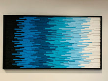 Load image into Gallery viewer, Magic of Blue Wood Mosaic Wall Decor