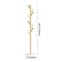 Load image into Gallery viewer, Marble Clothing Rack Gold with Hooks for Bedroom