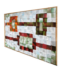 Load image into Gallery viewer, Mid Century Wood Mosaic Wall Decor