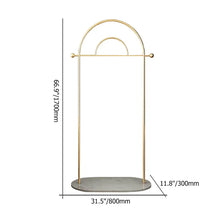 Load image into Gallery viewer, Modern Freestanding Rail Cloth Rack with Marble Base