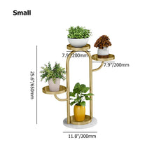 Load image into Gallery viewer, Modern Tree-Shaped 4/6-Tiered Plant Stand in Gold (Set of 2)