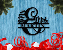 Load image into Gallery viewer, Personalized Mr and Mrs Sign Wall Decor