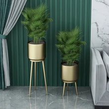 Load image into Gallery viewer, Nordic Metal Tripod Plant Stand Removable Planter Pot (Set of 2)