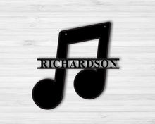 Load image into Gallery viewer, Personalized Music Monogram Sign Wall Decor