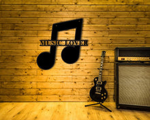 Load image into Gallery viewer, Personalized Music Monogram Sign Wall Decor