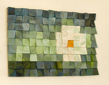 Load image into Gallery viewer, Simple Flower White Wood Mosaic Wall Decor