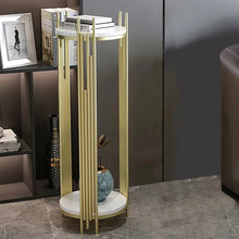 Load image into Gallery viewer, Tall Metal 2-Tiered Plant Stand Modern Corner Plant Stand Indoor