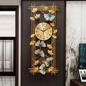 The Golden Aura Metal Wall Clock