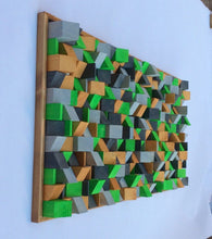 Load image into Gallery viewer, Candy Crush Wood Mosaic Wall Decor