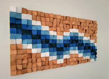 Load image into Gallery viewer, Acoustic Wall Decor Wood Mosaic Wall Decor