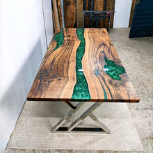 Load image into Gallery viewer, Forest Love Epoxy Resin Dining Table