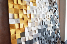 Load image into Gallery viewer, SIZZLING SNOWY MOUNTAIN WOOD MOSAIC WALL DECOR