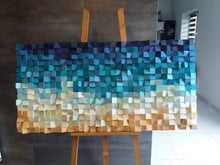 Load image into Gallery viewer, WONDERFUL BEACH WOOD MOSAIC WALL DECOR