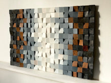 Load image into Gallery viewer, BEAUTIFUL RUSTIC WOOD MOSAIC WALL DECOR