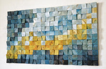 Load image into Gallery viewer, WONDERFUL YELLOW SEA DRAGON WOOD MOSAIC WALL DECOR