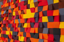 Load image into Gallery viewer, AWESOME RED BLEND WOOD MOSAIC WALL DECOR