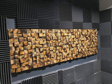 Load image into Gallery viewer, VINTAGE BURNT WOOD MOSAIC WALL DECOR