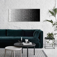 Load image into Gallery viewer, Space Gray Wood Mosaic Wall Decor