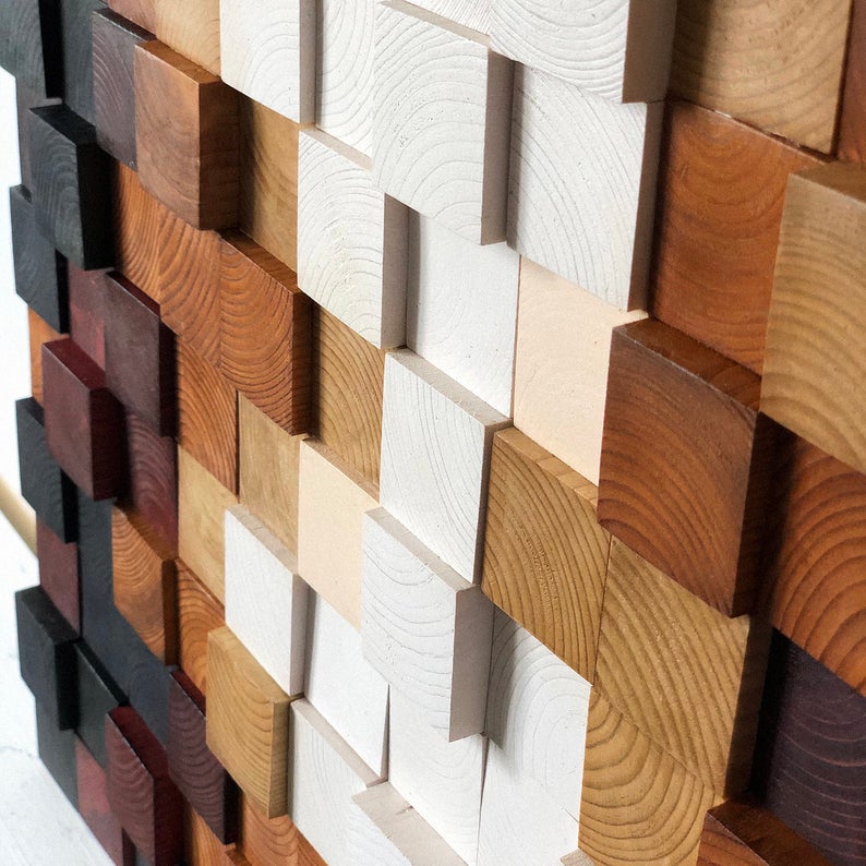 Sweet Home Wood Mosaic Wall Decor – Saajawat
