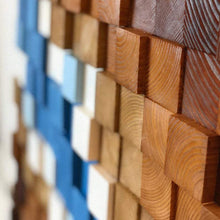 Load image into Gallery viewer, AMAZING ABSTRACT WOOD MOSAIC WALL DECOR