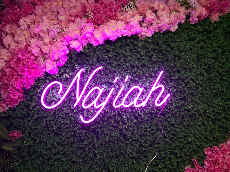 Custom Name Neon Sign LED Neon Lights Saajawat