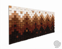 Load image into Gallery viewer, Cosiness Wood Mosaic Wall Decor