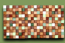 Load image into Gallery viewer, Rustic Modern Autumn Wood Mosaic Wall Decor