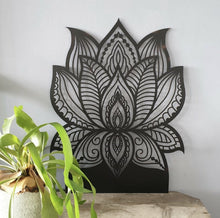 Load image into Gallery viewer, Metal LED Lotus Flower Wall Hanging