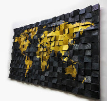 Load image into Gallery viewer, The World Is Yours Wood Mosaic Wall Decor