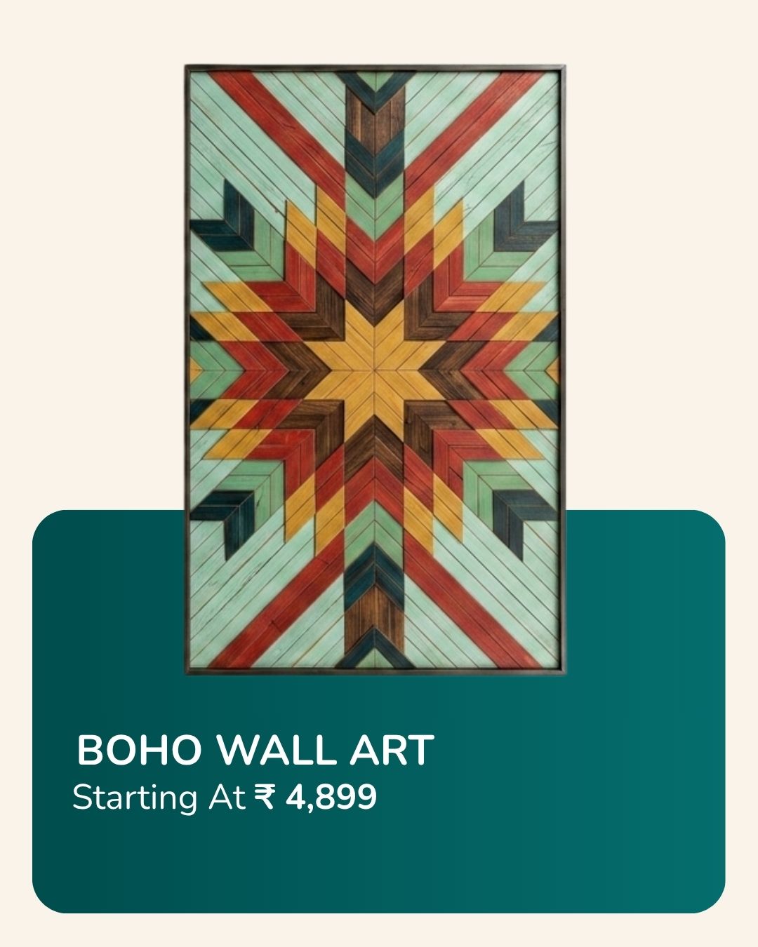 Wooden Boho Wall Art