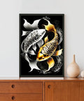 Circle of Fish Acrylic LED Light Wall Art