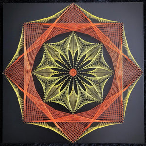 Colorful Geometric String Wall Art