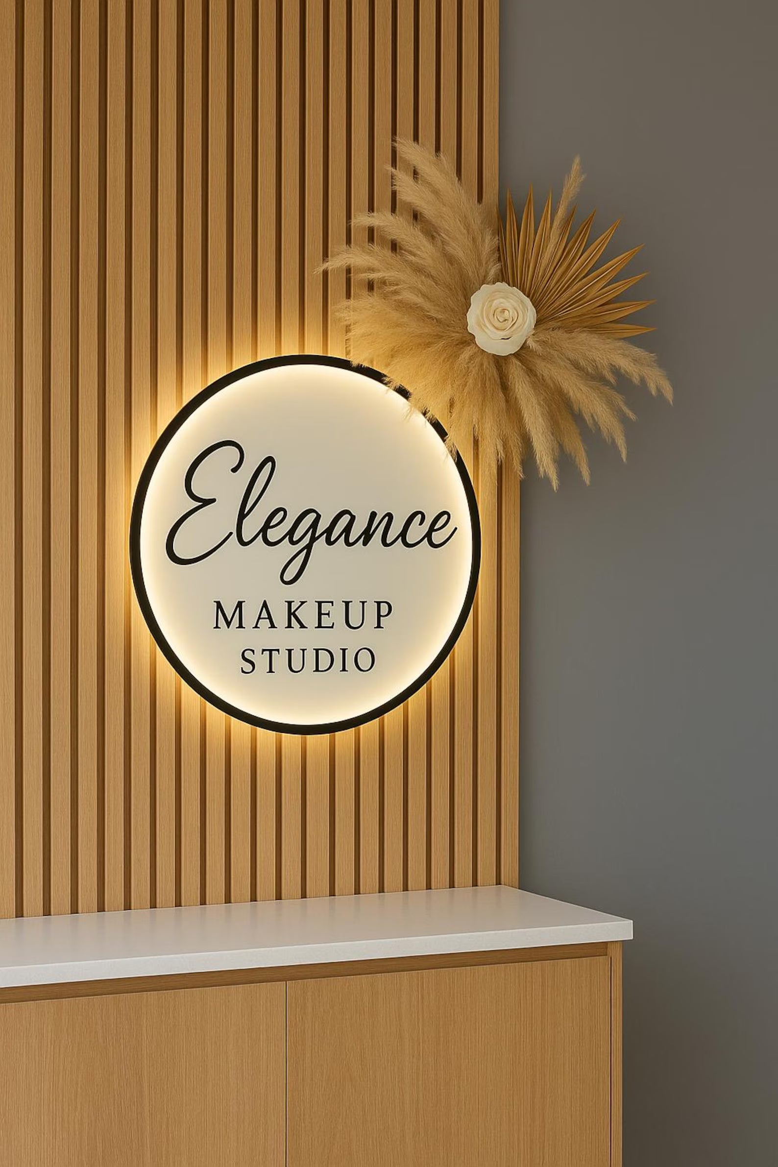 Custom Clear Acrylic Sign with Led Neon Light