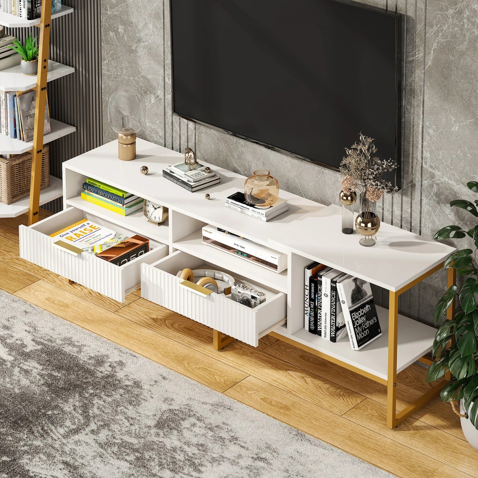 Steel shop tv table