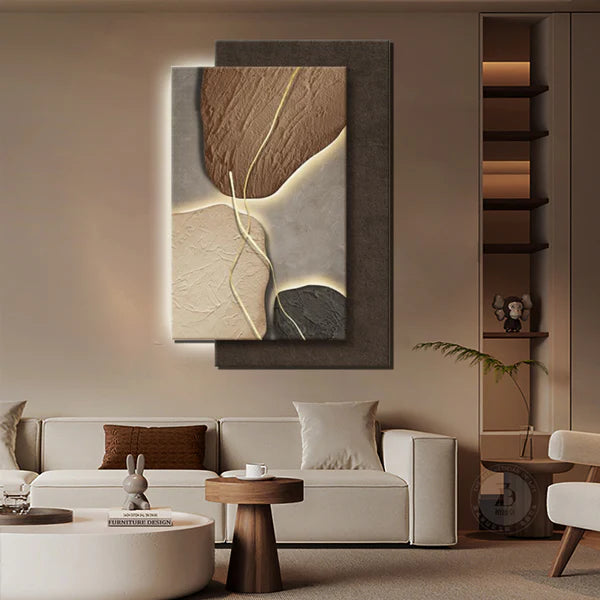 Luminous Leaf Elegance Painting