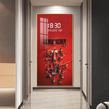 Load image into Gallery viewer, Schumacher&#39;s Ferrari Pit Stop LED Crystal Wall Art with Digital Display
