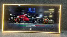 Load image into Gallery viewer, Red Ferrari Crystal Painting With Digital Clock And Led
