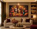 Radha Krishna Crystal Painting With LED