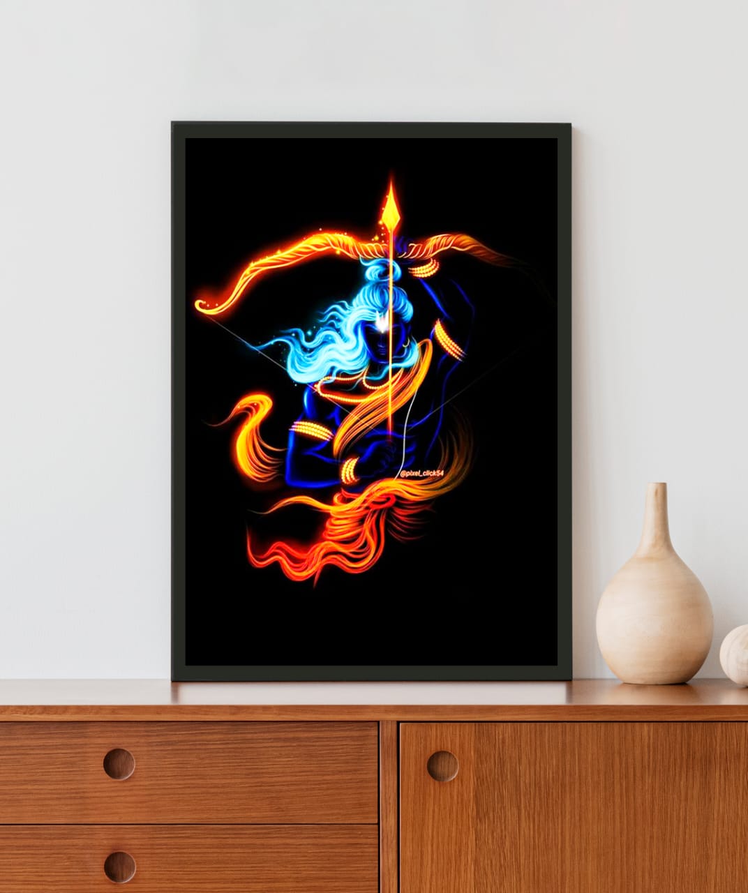 Arjuna Acrylic LED Light Wall Art