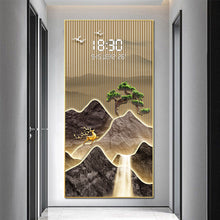 Load image into Gallery viewer, Shimmering Crystal Wall Art with LED and Digital Display
