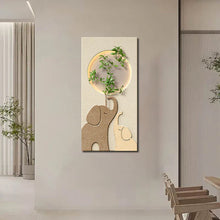 Load image into Gallery viewer, Lighted Elegance: Elephant and Nature Scene

