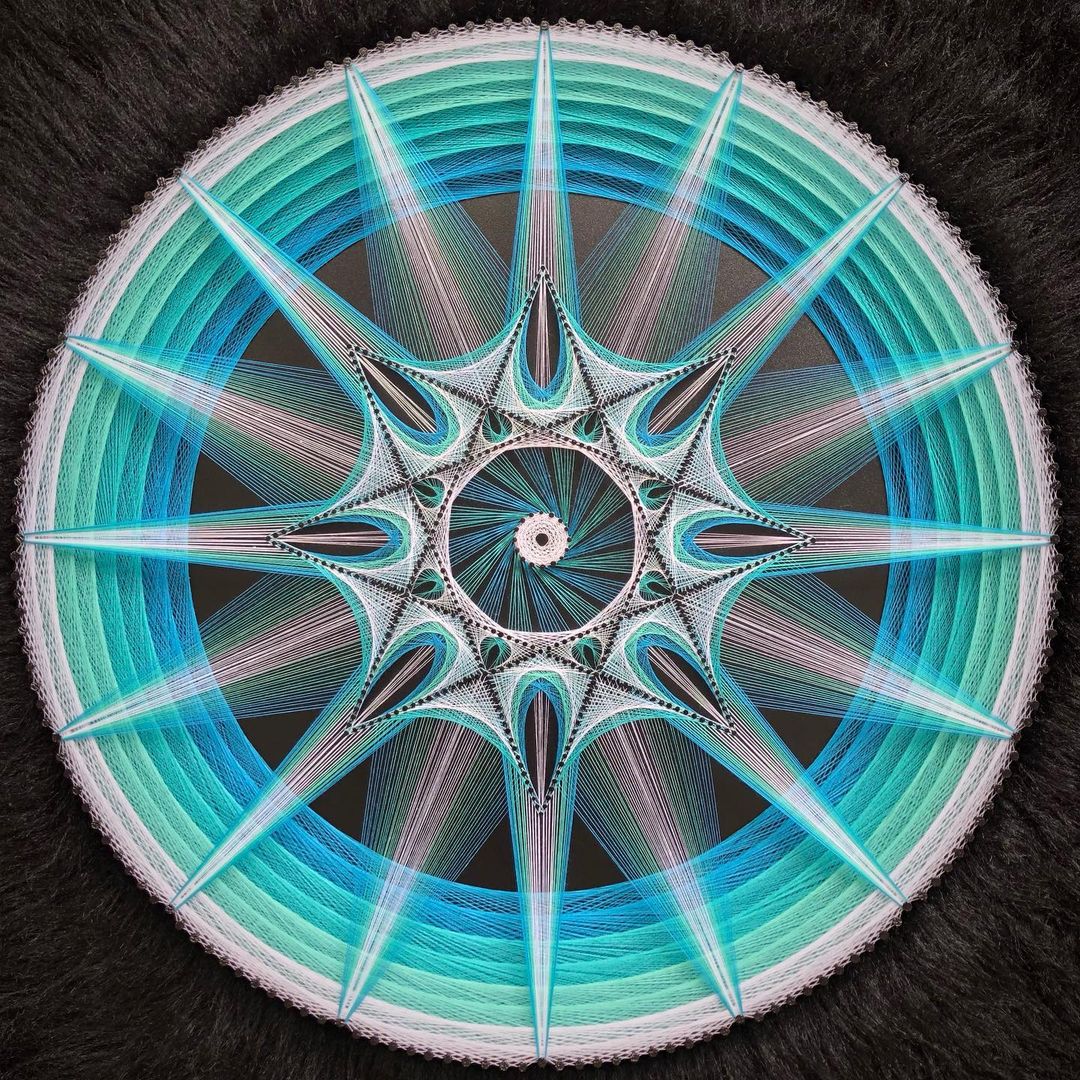 Blue Heaven String Wall Art
