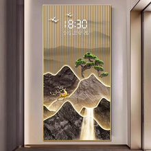Load image into Gallery viewer, Shimmering Crystal Wall Art with LED and Digital Display
