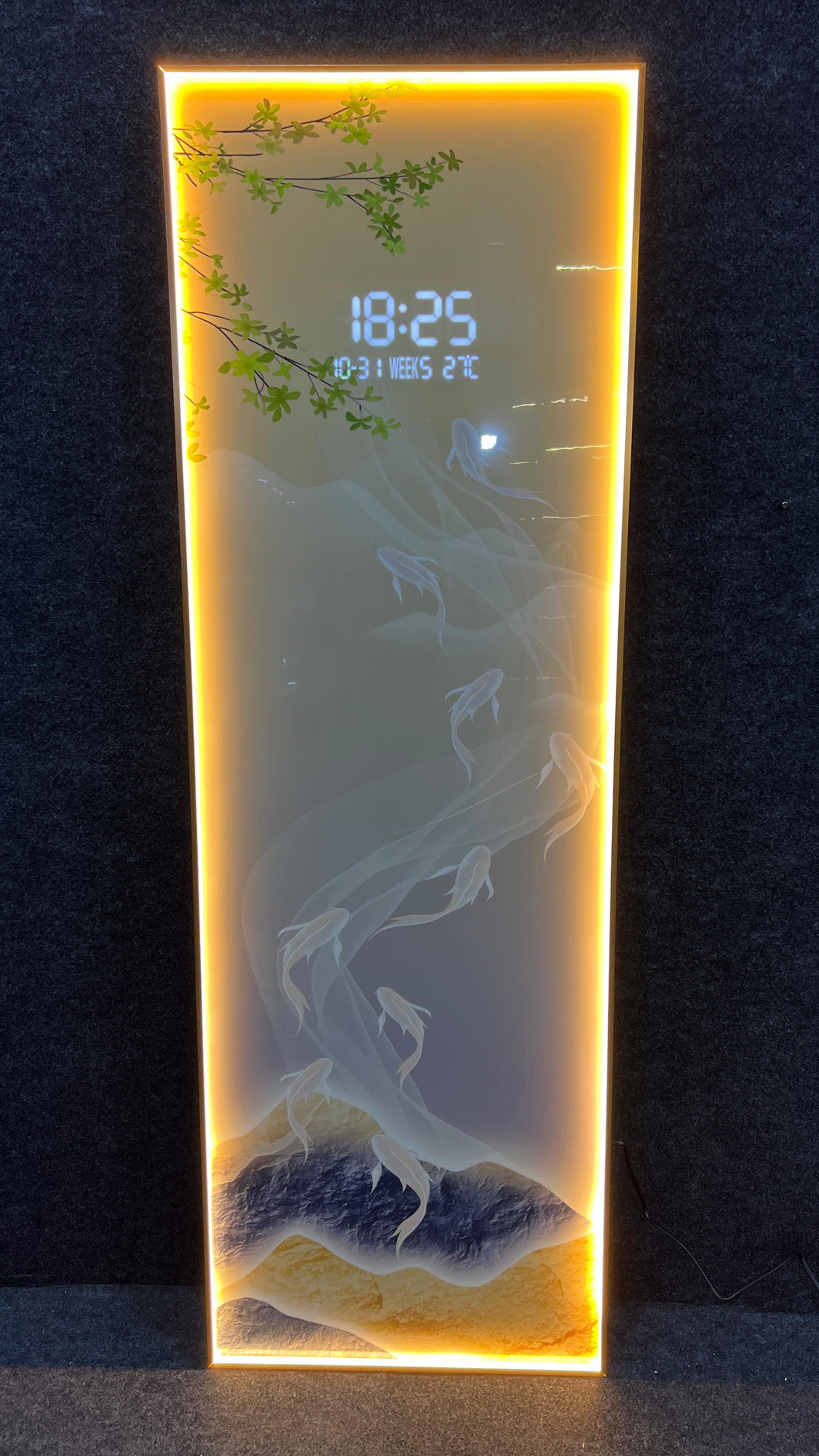 Unconditional Love Crystal Painting With Digital Clock And Led