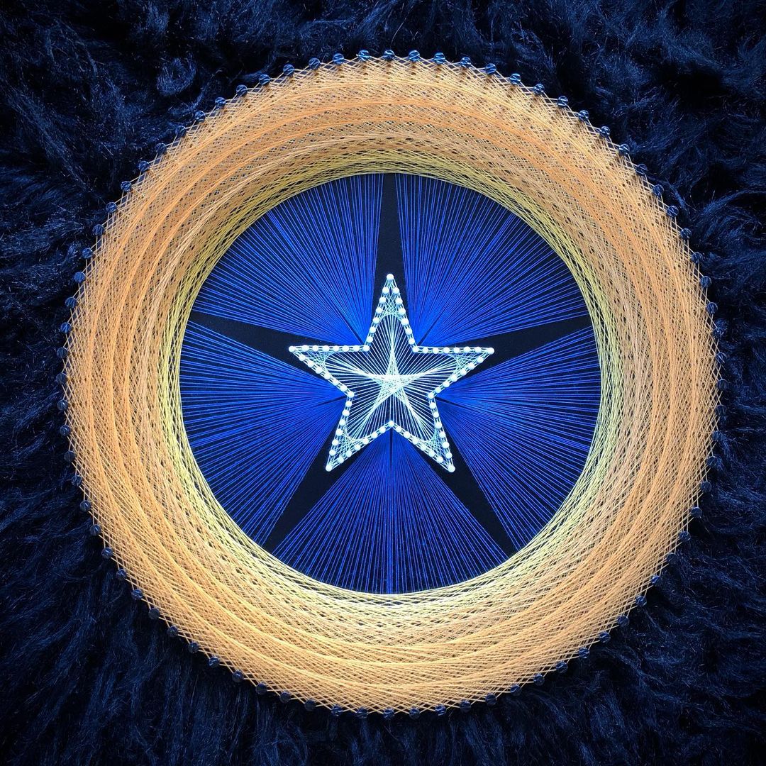 Star Effect String Wall Art