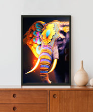 Load image into Gallery viewer, Devine Elephant Acrylic LED Light Wall Art
