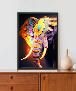 Devine Elephant Acrylic LED Light Wall Art